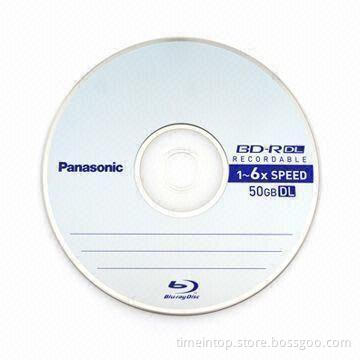 Blu-ray Disc with 1 to 2x Writing Speed and 50GB Media Capacity